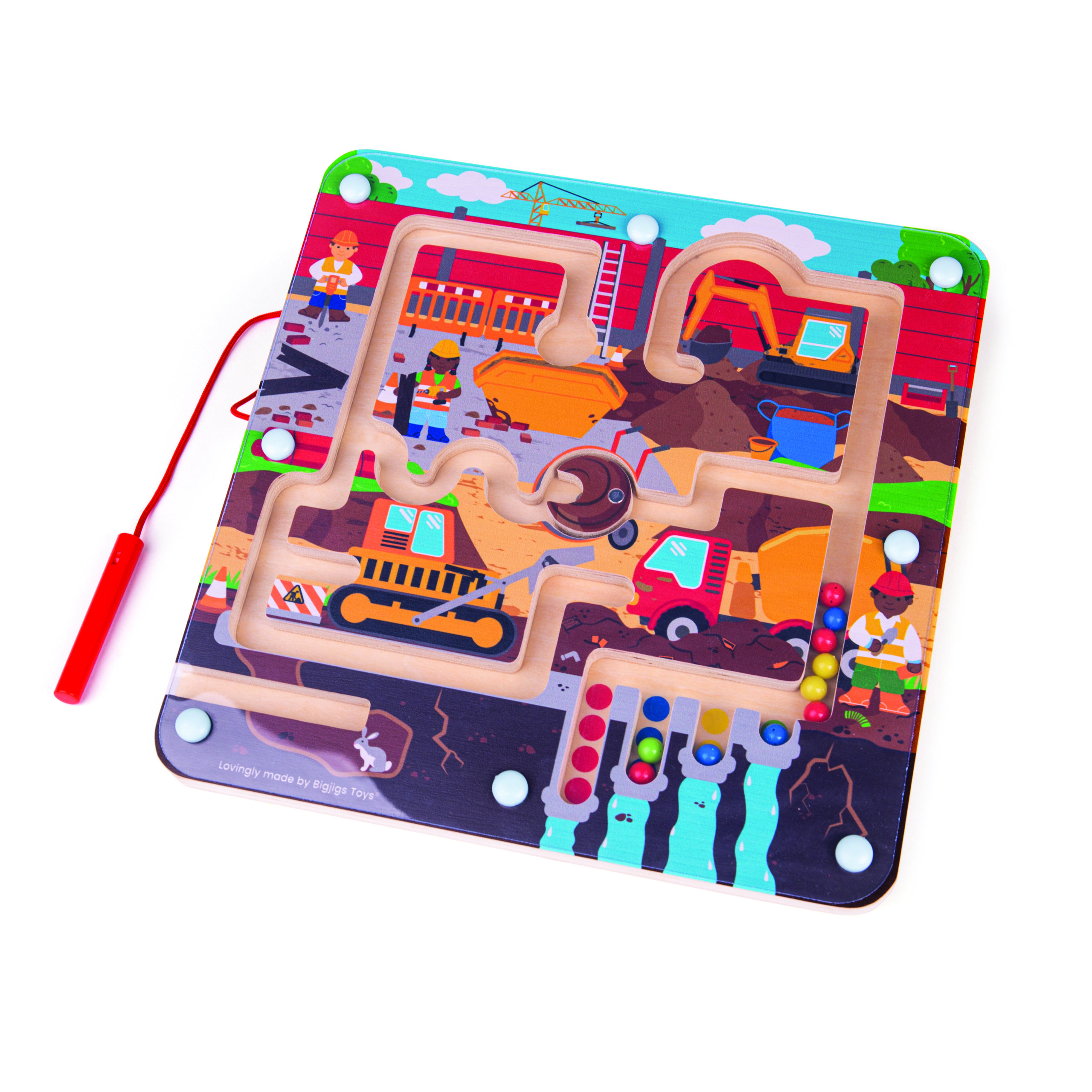 Magnetické bludisko stavenisko I Bigjigs Toys